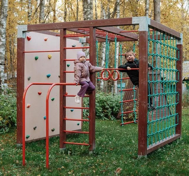 Дитячий ігровий майданчик CUBE спортивний комплекс вуличний дитячий  Cube-2 фото реальне зображення товару