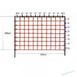 Сетка гладиаторская для лазанья 200x300 см S-Hook на детскую площадку