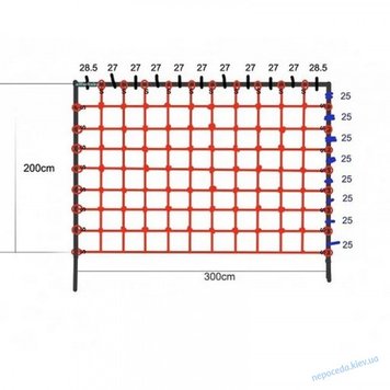 Сайт Сітка гладиаторская для лазіння 200x300 см S-Hook на дитячий майданчик 0300S фото зображення