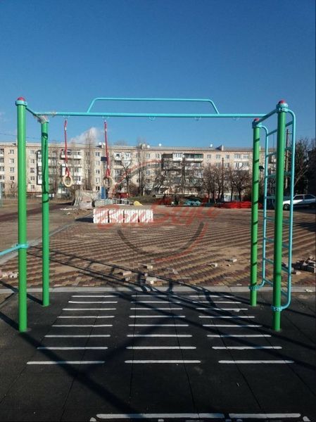 Спортивный уличный комплекс (с подвесной системой) на площадку W652 фото и изображение в Украине