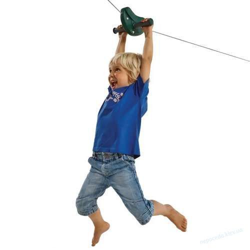 Канатная дорога детская Зип Лайн WCG (Zip Line) M + качалка тарзанка DISK W-135 фото и изображение в Украине