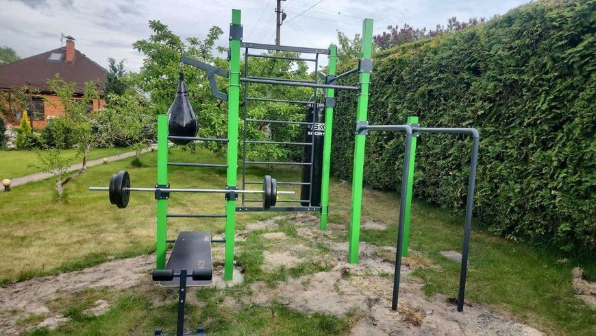 Вуличний спортивний комплекс XL-3-2 металевий 4784 фото реальне зображення товару