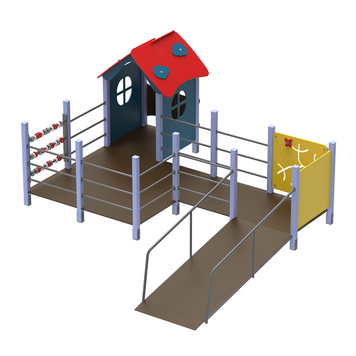 Інклюзивний дитячий комплекс Shelter для дітей з ОФМ 123008 фото реальне зображення товару