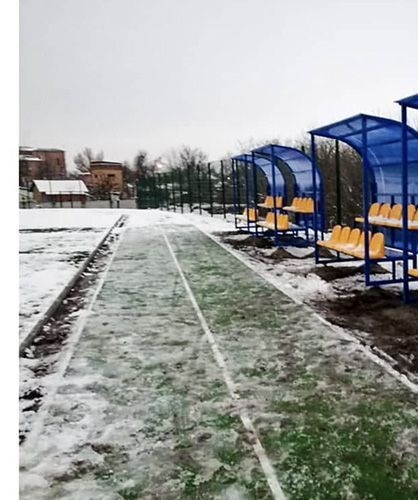 Секція трибун з навісом на спортивний майданчик SG436 фото реальне зображення товару