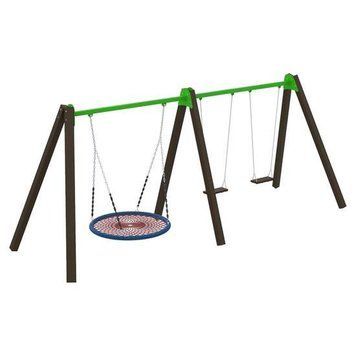 Качели Triple Fun Wood сиденья Аист и две сидушки 12223 фото и изображение в Украине