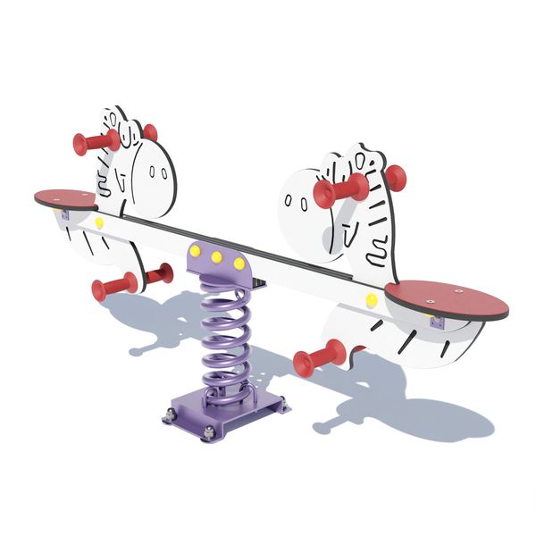 Сайт Балансир дитяча пружинна гойдалка "Зебри" на майданчик DIO141HDPE фото зображення
