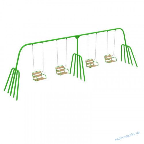 Сайт Детская четырехместная качеля "Осьминог" на площадку 12213 фото изображение