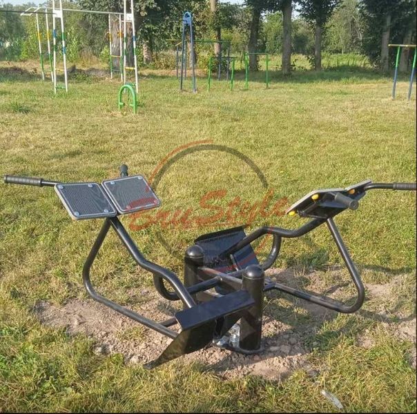 Вуличний тренажер Гіперекстензія подвійна на майданчик SG120.1 фото реальне зображення товару