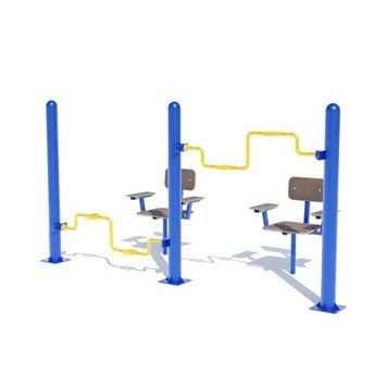 Вуличний спортивний тренажер для м'язів рук і ніг SG121 фото реальне зображення товару