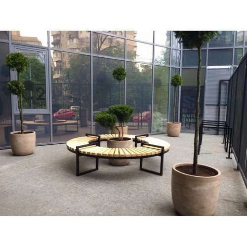 Уличная парковая скамья Сектор круглая Lavochka_2 фото и изображение в Украине